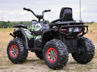 Atv electric pentru copii Nichiduta Desert 90W Red, Acumulator 12V 7Ah, Telecomanda 2.4G, Roti din cauciuc EVA, Pornire la cheie, Unitate audio cu muzica si display, Suspensii,Spatar inalt - 1