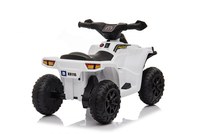 Atv electric pentru copii Nichiduta Racer X White 35W cu sunete pornire si muzica, suport picioare lat si roti rezistente - 1
