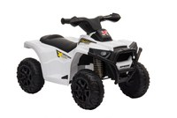 Atv electric pentru copii Nichiduta Racer X White 35W cu sunete pornire si muzica, suport picioare lat si roti rezistente - 11