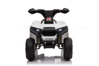 Atv electric pentru copii Nichiduta Racer X White 35W cu sunete pornire si muzica, suport picioare lat si roti rezistente - 4