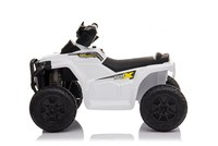 Atv electric pentru copii Nichiduta Racer X White 35W cu sunete pornire si muzica, suport picioare lat si roti rezistente - 5