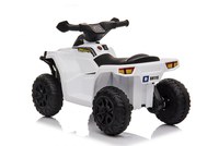 Atv electric pentru copii Nichiduta Racer X White 35W cu sunete pornire si muzica, suport picioare lat si roti rezistente - 6
