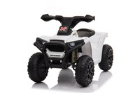 Atv electric pentru copii Nichiduta Racer X White 35W cu sunete pornire si muzica, suport picioare lat si roti rezistente - 9
