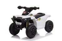 Atv electric pentru copii Nichiduta Racer X White 35W cu sunete pornire si muzica, suport picioare lat si roti rezistente - 10