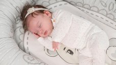 Baby Nest din bumbac ranforce 92 x 58 cm Little Bear Grey