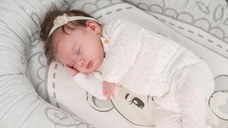 Baby Nest din bumbac ranforce 92 x 58 cm Little Bear Grey