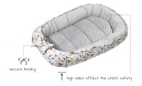 Babynest 2 in 1 din bumbac Minky Fawn - 8