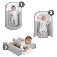 Babynest multifunctional 3 in 1 Chicco Mommy Pod grey 0 luni+ - 3