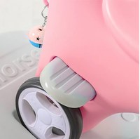 Balansoar 3 in 1 Nichiduta Garden Happy Unicorn Pink transformabil in vehicul fara pedale cu maner parental,roti EVA,centuri de siguranta,jucarie muzicala,spatar si bara de siguranta detasabile - 3