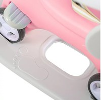 Balansoar 3 in 1 Nichiduta Garden Happy Unicorn Pink transformabil in vehicul fara pedale cu maner parental,roti EVA,centuri de siguranta,jucarie muzicala,spatar si bara de siguranta detasabile - 4