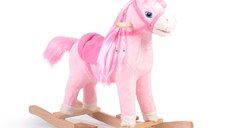 Balansoar calut Moni din plus pentru copii Pink Horse