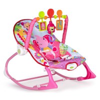 Balansoar cu vibratii 2 in 1 Ecotoys 8617 roz - 2