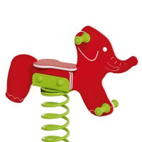 Balansoar pe arc pentru copii Elefant HDPE cu prindere pe beton KBT - 2