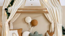 Balon Textil Muselina Handmade, Little Amy, Gri inchis
