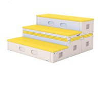Bancuta modulara pentru gradinita Nichiduta Garden Step Stool Yellow 123 x 122 x 62 cm - 3