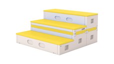 Bancuta modulara pentru gradinita Nichiduta Garden Step Stool Yellow