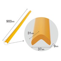 Banda protectie mobilier pentru copii Car Boy Safety Galben lamaie 90 cm din spuma 37x900x31x9 cm - 6