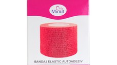 Bandaj elastic autoadeziv Minut rosu 7.5 cm x 4.5 m