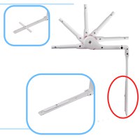Bariera de protectie pentru pat copii, Ikonka, pliabila, cu cadru metalic, dimensiune 90 x 48.5 cm, Oite Roz - 5