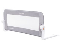 Bariera de protectie pentru pat copii KikkaBoo I am Safe Grey 102 cm,rabatabila pentru a permite urcarea sau coborarea copilului,compatibila cu saltele cu grosime 12-20 cm - 5