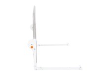 Bariera de protectie pentru pat copii KikkaBoo I am Safe Grey 102 cm,rabatabila pentru a permite urcarea sau coborarea copilului,compatibila cu saltele cu grosime 12-20 cm - 1