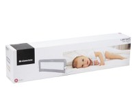Bariera de protectie pentru pat copii KikkaBoo I am Safe Grey 120 cm,fixare stabila,rabatabila,potrivita pentru saltele de la 12-20 cm,colturi rotunjite,material textil de inalta calitate - 1