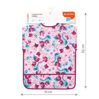 Baveta Baby Ono cu maneca lunga model floral - 2