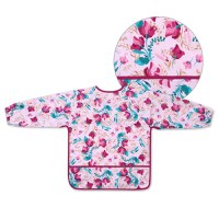 Baveta Baby Ono cu maneca lunga model floral - 4