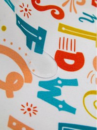 Baveta BabyJem cu buzunar BLW Alfabet - 1