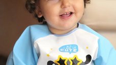 Baveta cu maneci si buzunar BabyJem Polly Bib Blue