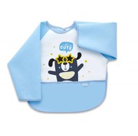 Baveta cu maneci si buzunar BabyJem Polly Bib Blue - 2