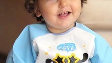Baveta cu maneci si buzunar BabyJem Polly Bib Blue