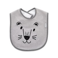 Baveta din bumbac BabyJem Cute animals Grey - 1