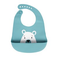 Baveta din silicon SeviBebe albastru - 1