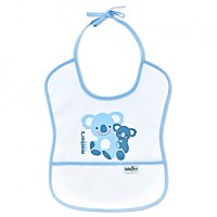 Baveta impermebila pentru copii BabyJem Small Bleu - 1