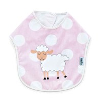Baveta pentru copii din bumbac Dots Pink Lamb - 1