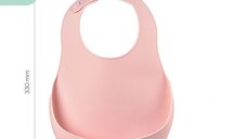 Baveta silicon Beaba Old Pink