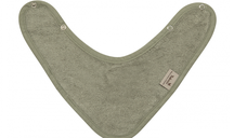 Baveta textila cu doua straturi tip bandana din bambus Whisper Green