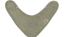 Baveta textila cu doua straturi tip bandana din bambus Whisper Green