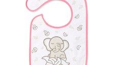 Bavetica impermeabila Baby Ono din bumbac 6luni+ Flavour Explorer elefant
