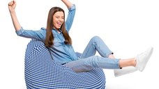 Bean Bag Updecoreg Para XL Scandinavian Blue - Fotoliu Versatil