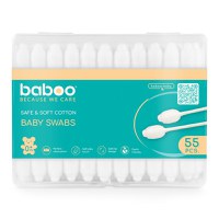 Betisoare bumbac pentru bebelusi cu protectie Baboo 55 bucati - 4