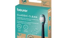 Beurer Classic Clean SC30SC50, set de 4 rezerve negre pentru periuta de dinti electrica sonica