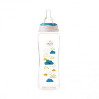 Biberon 250 ml si tetina silicon 3+ bleu - 1