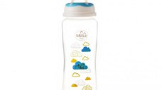 Biberon 250 ml si tetina silicon 3+ bleu