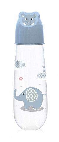 Biberon Animals 250 ml capac decorat 0 luni+ Moonlight Blue - 1