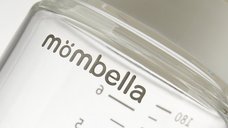 Biberon anti-colici Mombella 180 ml cu tetina din silicon S, Flux lent 0-3 luni Ivory