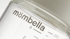 Biberon anti-colici Mombella 180 ml cu tetina din silicon S, Flux lent 0-3 luni Ivory