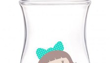 Biberon anticolici Canpol cu gat larg 240 ml pp Easy Exotic animals 35221 Pink