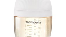 Biberon Anticolici Mombella Brest-Like 210ml cu Tetina M Flux Mediu din PPSU Ivory